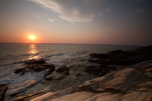 Photograph of Beavertail State Park in Jamestown, Rhode Island. Taken by Rhode Island photographer Mike Dooley