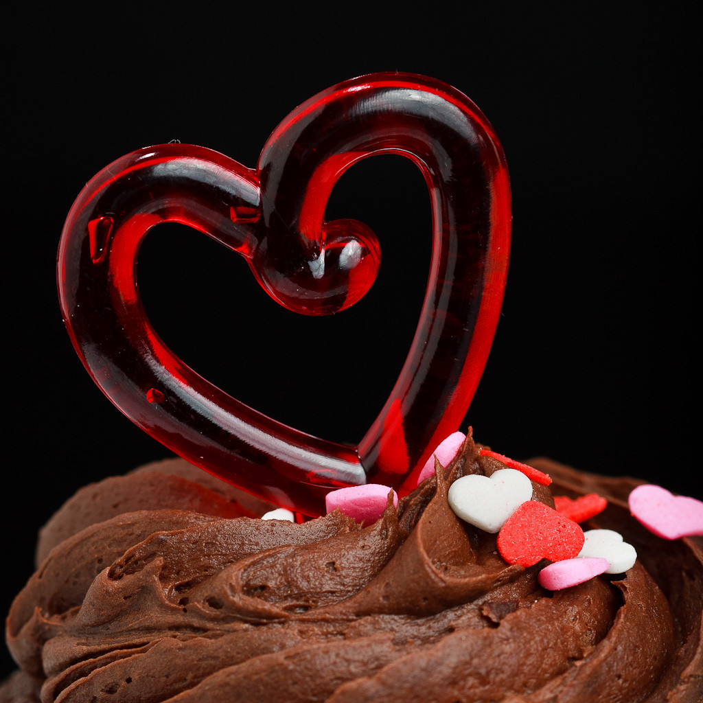 New England Food Photography Judge's Choice Winner "Saint Valentines Day Chocolate Cupcake". Taken by Rhode Island photographer Mike Dooley