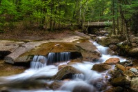 Wooden Bridge over Falls