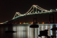 Newport Bridge at Night