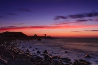 Point Judith Light at Dawn
