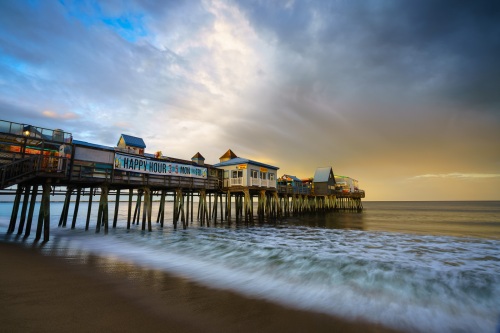 Storm Over Old Orchard Pier Storm Over Old Orchard Pier