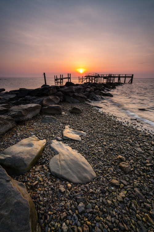 Sunrise Behind Rocky Point Pier I Sunrise Behind Rocky Point Pier I