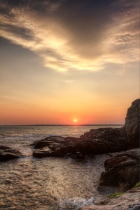 Sunset from Beavertail Rocks