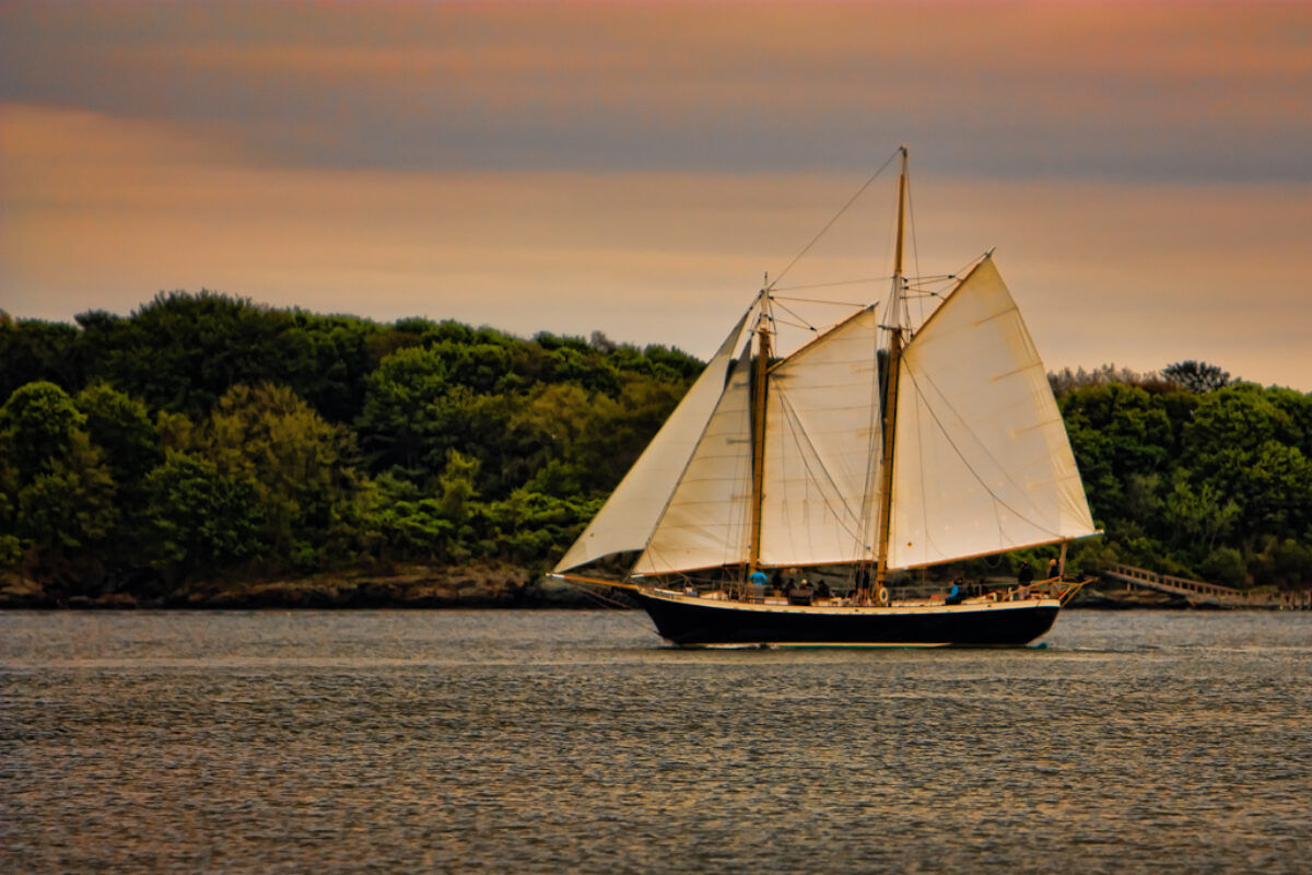 Sailboat on Narragansett Bay