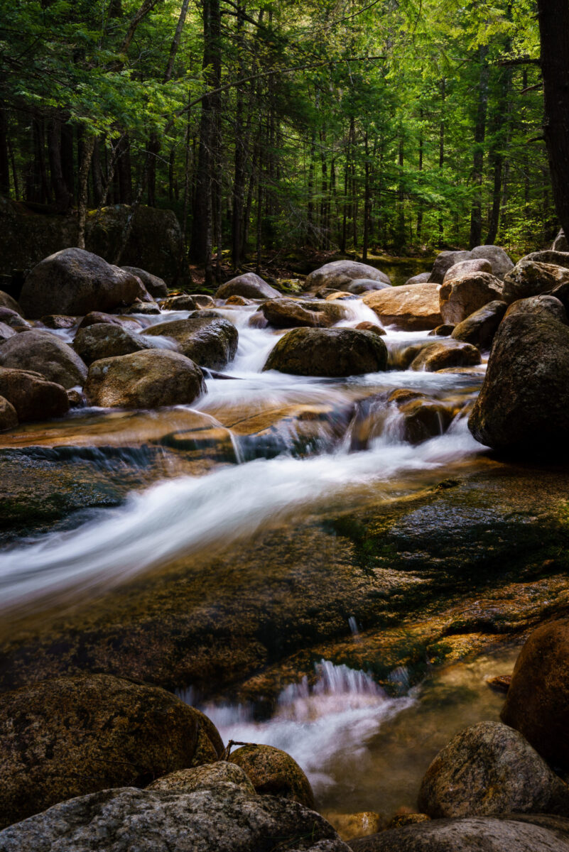 The river just above Sabbaday Falls, White Mountains, New Hampshire