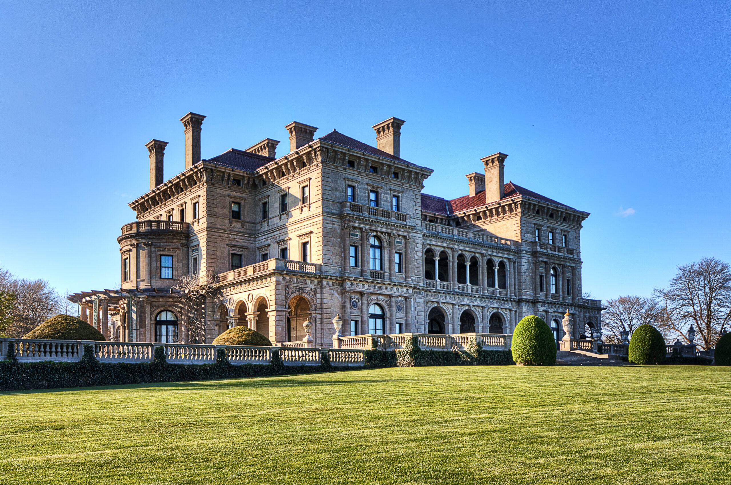 The Breakers Mansion in Newport, Rhode Island, photographed in fine art architectural style by Mike Dooley.