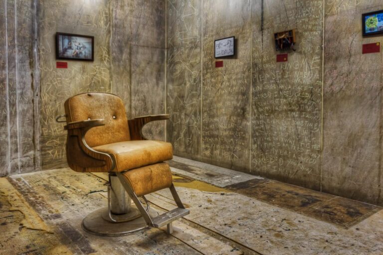 A Little Off the Top? A Barber Chair Inside a Bank Vault