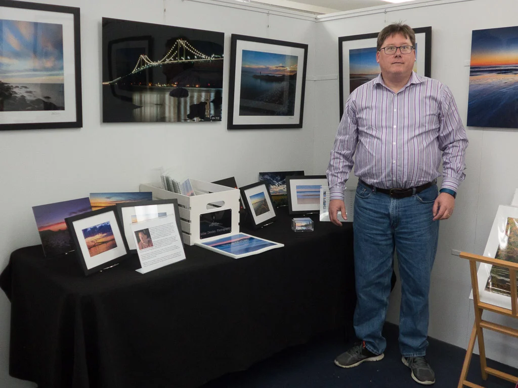 Mike Dooley prints on display at the Bill Krul Gallery in Narragansett