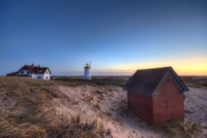 Race Point Lighthouse at dawn, Cape Cod